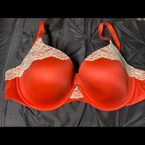 Vs lined Salmon Demi bra